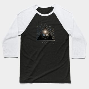 Space Geometry Alien Baseball T-Shirt